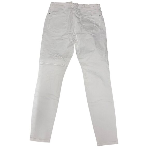 Judy Blue Women 13/31 Wht Mid-Rise Skinny Fit Wren Jeans Size Stretch Destroyed - Picture 2 of 11